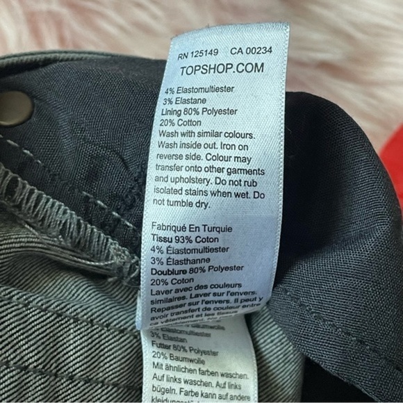 Ladies Topshop Black Jamie Jeans - Picture 8 of 11